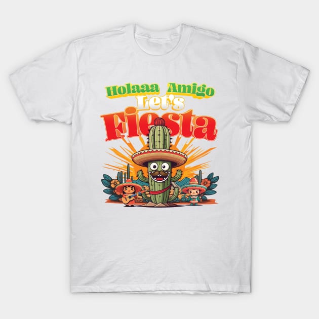 "Hola amigo let's fiesta" T-Shirt by imageknockout